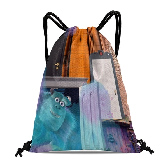 Monsters University Versatile Bag:Waterproof design, suitable for fitness, hiking, yoga, swimming, travel, beach, and shopping, measuring 15.7*17.7 inches.