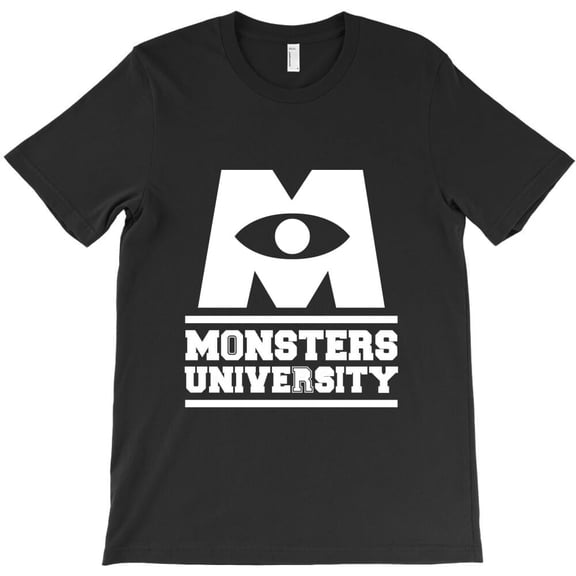Monsters University White, Funny Animated Movie Parody Graphic H5656 T-Shirt, for Men and Women, Up to Size 5XL