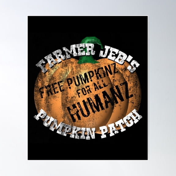 Monsters Vs Aliens Posterfarmer Jeb'S Pumpkin Patch Distressed From Monsters Vs Aliens Mutant Pumpkins From Outer Space Poster Wall Art Bedroom Wall Art