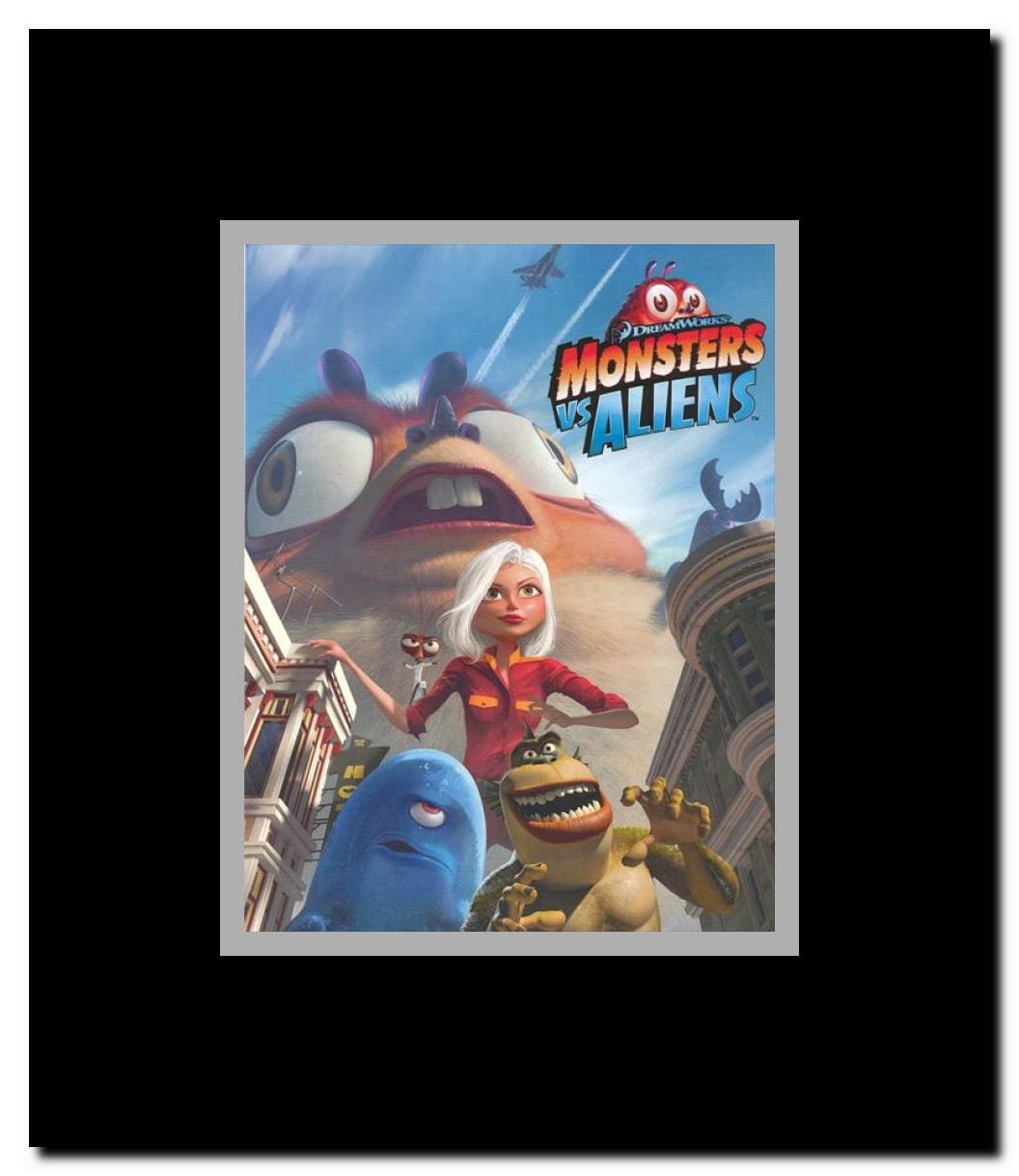 Monsters vs. Aliens Framed Movie Poster