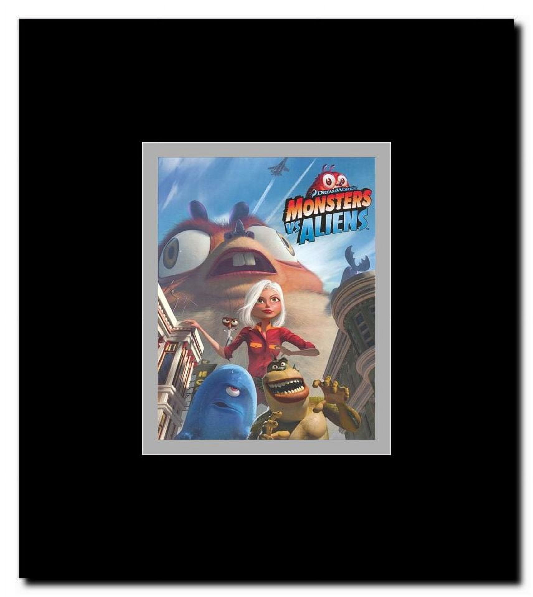 Monsters vs. Aliens c.2009 style A Framed Movie Poster
