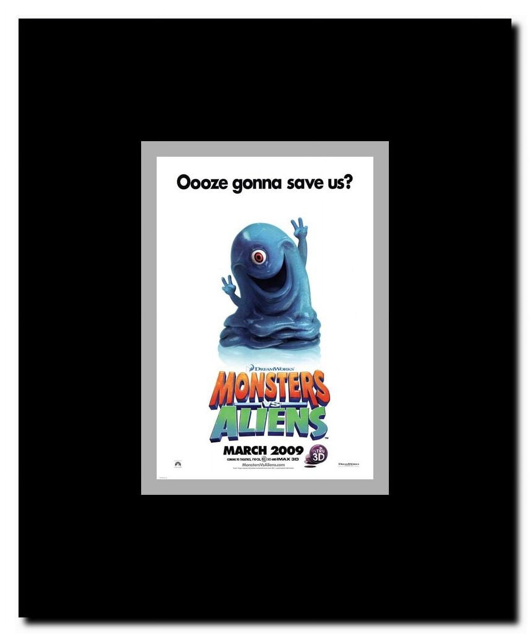 Monsters vs. Aliens c.2009 - style C Framed Movie Poster