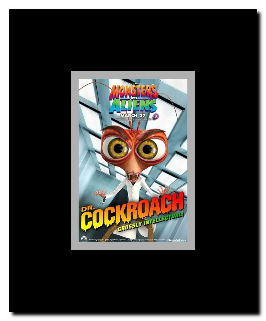 Monsters vs. Aliens c.2009 - style H Framed Movie Poster
