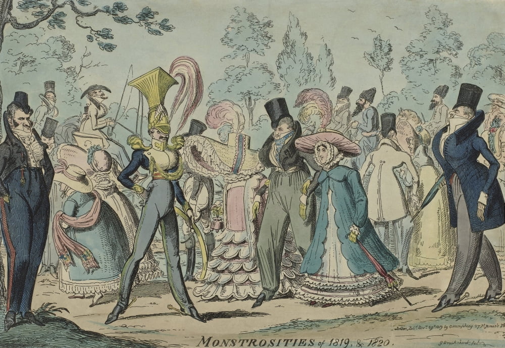 Monstrosities Of 1819 & 1820 Canvas Art - (36 x 24)