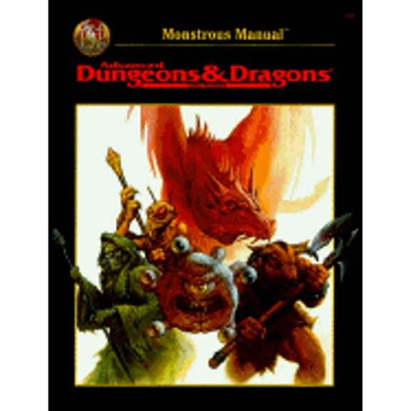 Pre-Owned Monstrous Manual (AD&D 2nd Ed Fantasy Roleplaying Accessory, 2140) (Hardcover) 1560766190 9781560766193