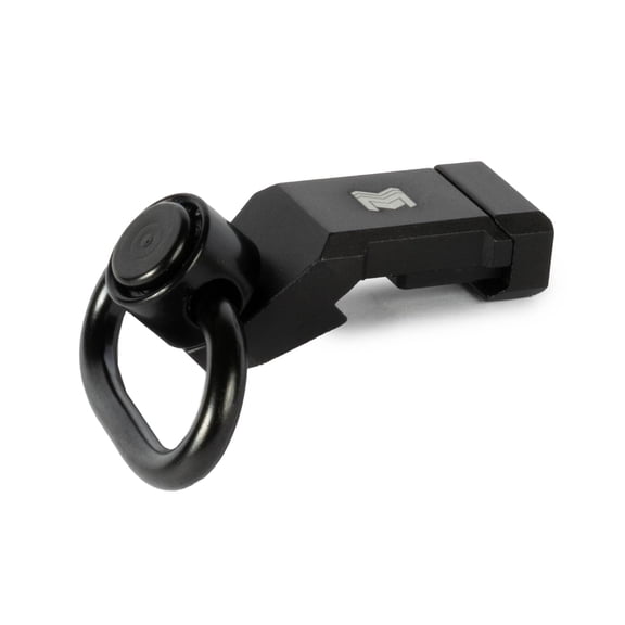 Monstrum 7075 Pro Series Ultra Slim Picatinny Sling Mount with QD Swivel | For 2 Point Slings Only | 45 Degree Offset