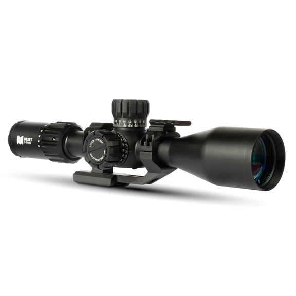 Monstrum Beast 3-18x50 FFP Scope | Featuring Extra Low Dispersion Glass, Precision Turrets with Zero Stop, and Cantilever Scope Mount | MIL Reticle
