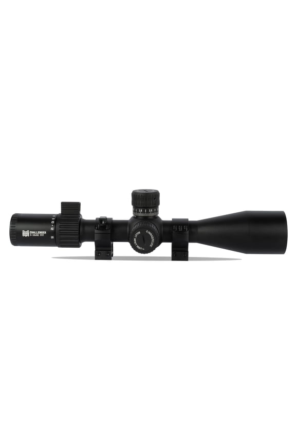 Monstrum Challenger 3-15x50 FFP MPVO Scope | Featuring ED Glass, Adjustable Objective, Precision Turrets with Zero Stop, Daylight Bright Reticle, and Anti-Cant Scope Rings | MIL Reticle