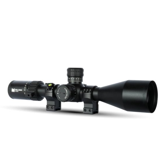 Monstrum Challenger 5-25x50 FFP Scope | Featuring ED Glass, Adjustable Objective, Precision Turrets with Zero Stop, Daylight Bright Reticle, and Anti-Cant Scope Rings | MIL Reticle