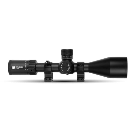 Monstrum Challenger 5-25x56 FFP Scope | Featuring ED Glass, Adjustable Objective, Precision Turrets with Zero Stop, Daylight Bright Reticle, and Anti-Cant Scope Rings | MIL Reticle