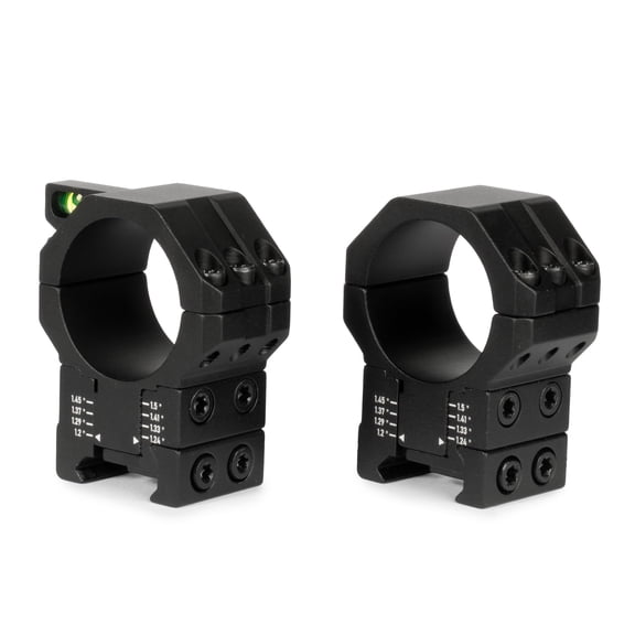 Monstrum Deadlock Adjustable Height Scope Rings with Anti-Cant Level Bubble | 30 mm Diameter