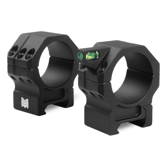 Monstrum Deadlock PRS Scope Rings with Level Bubble | 30 mm Diameter | 0.90" Center Height