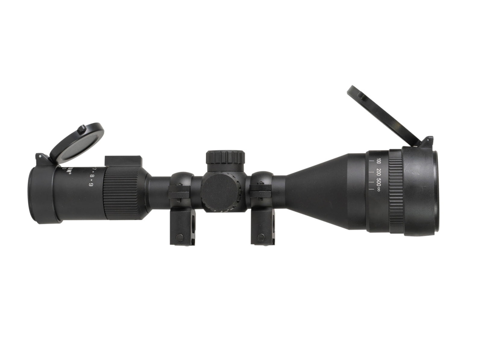 Monstrum Guardian 4-9x50mm w/ Parallax Adjustment AO Rifle Scope, 1in Tube, Second Focal Plane, Black