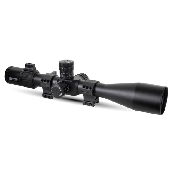 Monstrum Hornet II 6-24x50 FFP Rifle Scope | Includes Zero Stop, Scope Level, and Detachable Sunshade | MOA Reticle