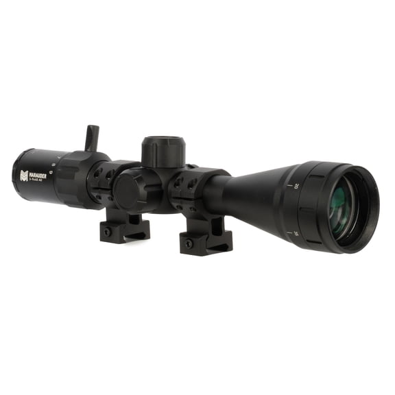 Monstrum Marauder 3-9x40 Rifle Scope with AO Adjustable Objective | Black | FMR01 Reticle