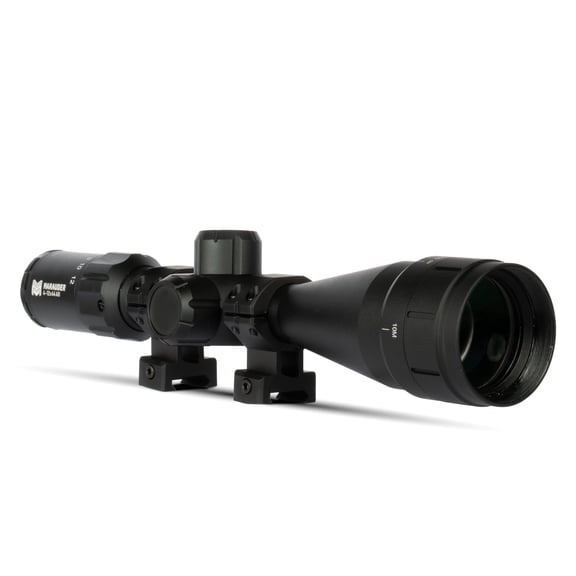 Monstrum Marauder 4-12x44 Rifle Scope with AO Adjustable Objective | Black | FMR02 Reticle