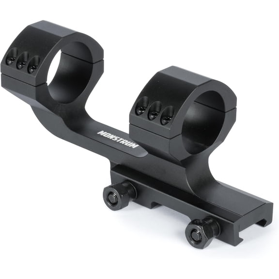 Monstrum Offset Cantilever Dual Ring Scope Mount | 30mm Diameter | Black