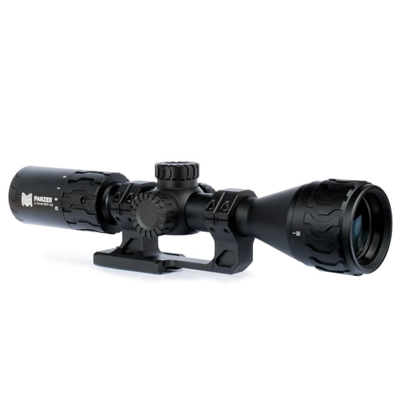 Monstrum Panzer 2-10x40 MPVO Rifle Scope with AO Adjustable Objective and Offset Scope Mount | BD1 Reticle