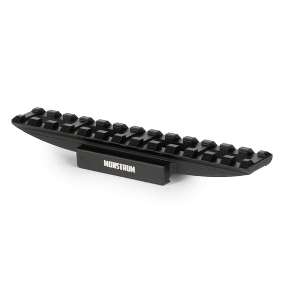 Monstrum Razorclaw Ultralight Picatinny Riser Mount with Recoil Stop Base | 13 Slot Length | Low Profile (0.5 inch Height)