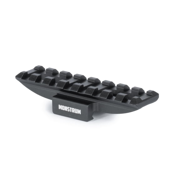 Monstrum Razorclaw Ultralight Picatinny Riser Mount with Recoil Stop Base | 8 Slot Length | Medium Profile (0.8 inch Height)