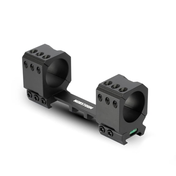 Monstrum Siege Series Dual Ring Precision Scope Mount with Anti-Cant Level Bubble | Inline Rings | 30 mm Diameter | ZeroOn Recoil Stop