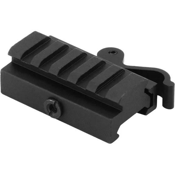 Monstrum Tactical Low Profile Picatinny Riser Mount with Quick Release, Black