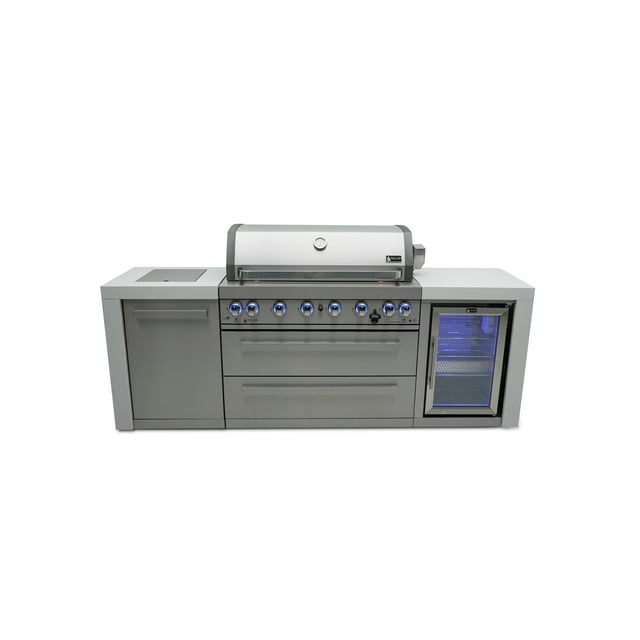 Mont Alpi 805 Grill Deluxe Island with Fridge cabinet
