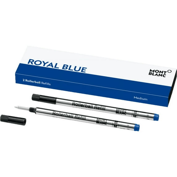 Mont Blanc 2 Rollerball Refills Fine Pacific Blue