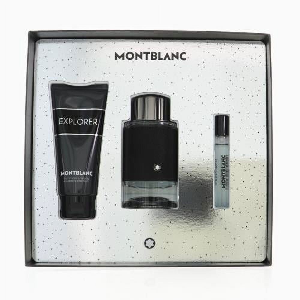 Montblanc Explorer 3 Pc. Set For Men 3.4 Oz Edp + 3.4 Sg + Mini Edp 