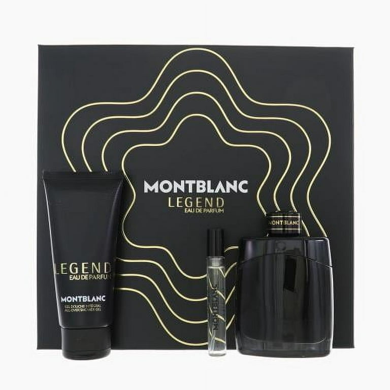Mont Blanc Legend Men 3 Piece Gift Set - 3.3 Oz Eau De Parfum