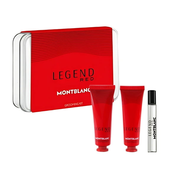 Mont Blanc Legend Red Discovery Set for Men, Cologne Gift Set for Men