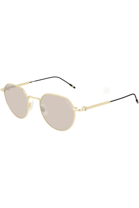 Mont Blanc - MB0060S Gold Panthos Men Sunglasses - 50mm
