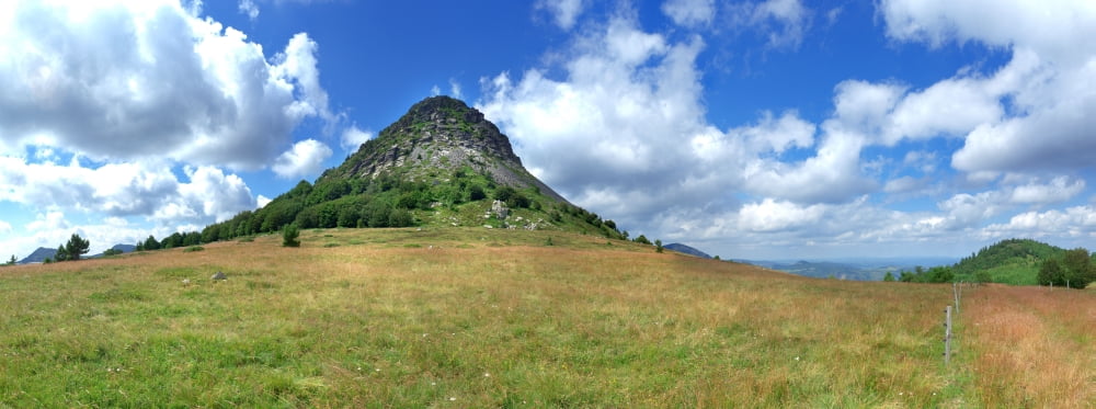 Mont Gerbier de Jonc Loire River Ardeche Massif Central France Canvas Art - Panoramic Images (36 x 12)
