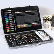 Mont Marte 90 Pieces Studio Mixed Media Art Painting Set Studio Essentials Colouring Pencils Tip Markers