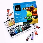 Mont Marte Oil Paint Set Signature 24pc x 0.4oz , Good Coverage, Good Tinting Strength, for Beginners, Students and Artists