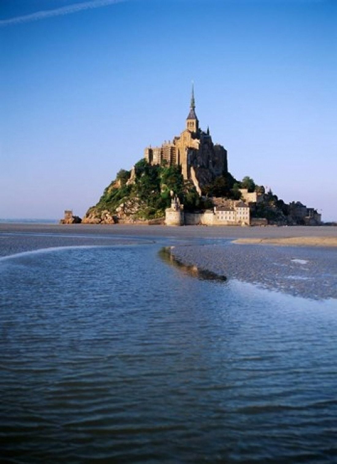 Mont Saint-Michel Normandy France Canvas Art - David Barnes DanitaDelimont (18 x 24)