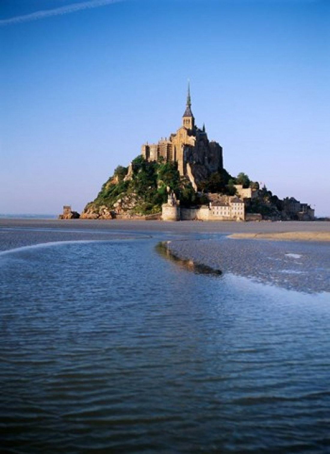 Mont Saint-Michel Normandy France Canvas Art - David Barnes DanitaDelimont (26 x 35)