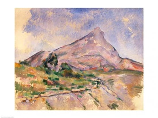 Mont Sainte-Victoire 1897-98 Canvas Art - Paul Cezanne (24 x 18)