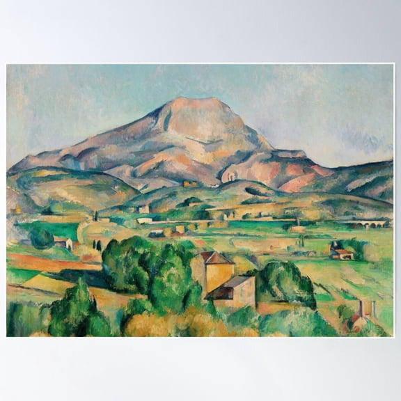 Mont Sainte Victoire, Paul Cezanne Poster Wall Art, Modern Wall Decor For Living Room Bedroom, 8x12 UNFRAMED