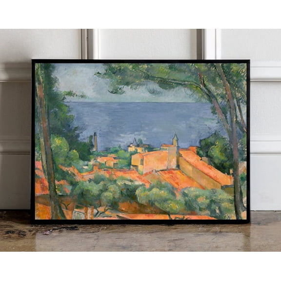 Mont Sainte-Victoire by Paul Cezanne print, Paul Cezanne poster, Paul Cezanne wall art, Paul Cezanne exhibition poster, Cezanne wall decor, 24x36 UNFRAMED