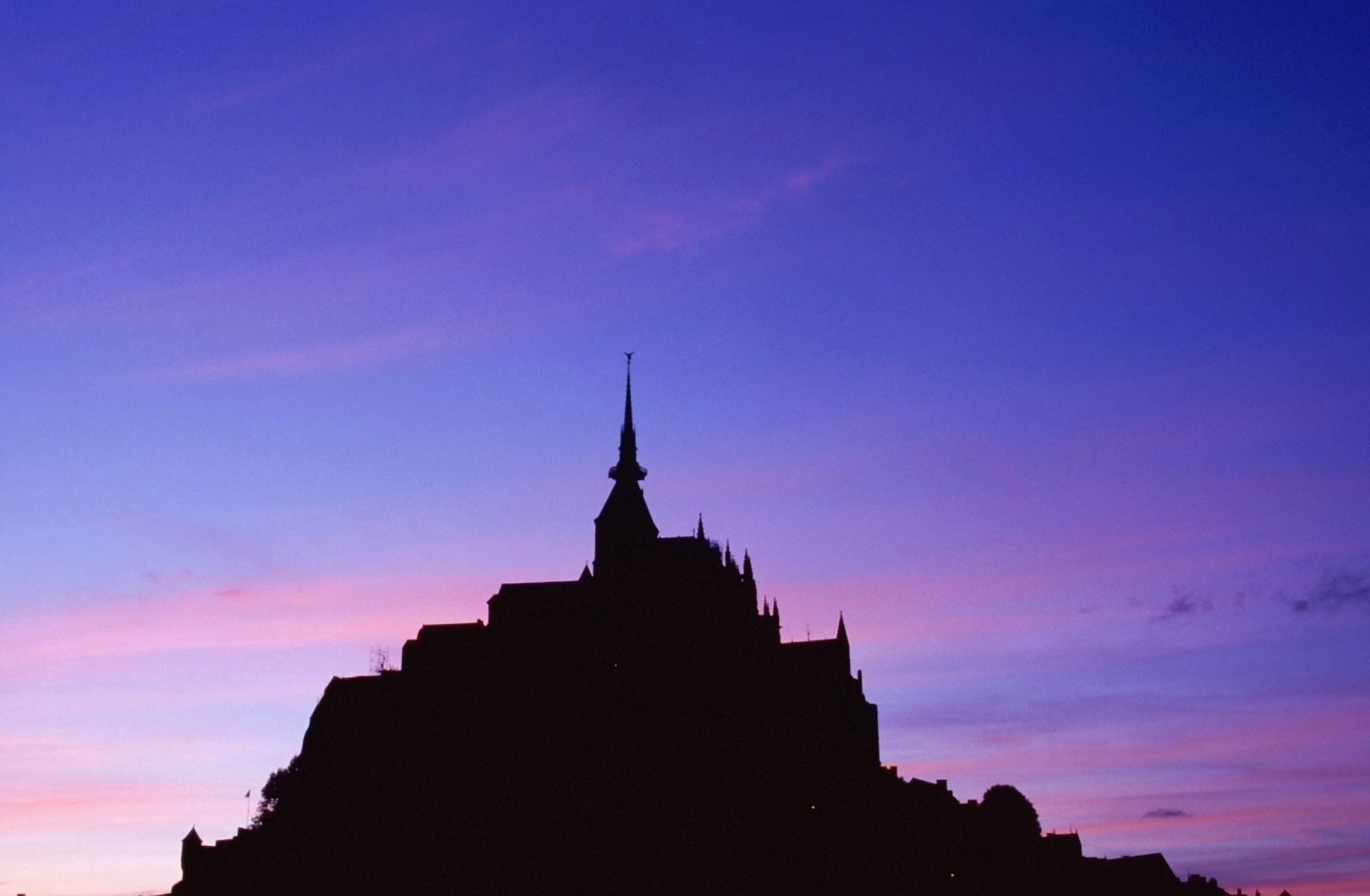 Mont St Michel At Sunset Canvas Art - Chris Coe Design Pics (38 x 24)