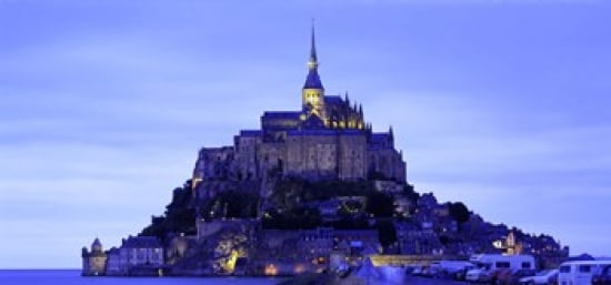 Mont St Michel Brittany France Canvas Art - Panoramic Images (24 x 12)