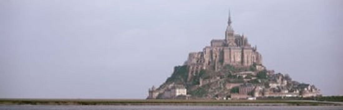 Mont St Michel Normandy France Canvas Art - Panoramic Images (18 x 6)
