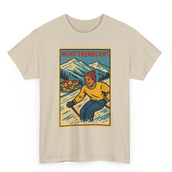 Mont Tremblant Retro Laurentian Mountains Quebec Resort Outdoor Adventure T-Shirt
