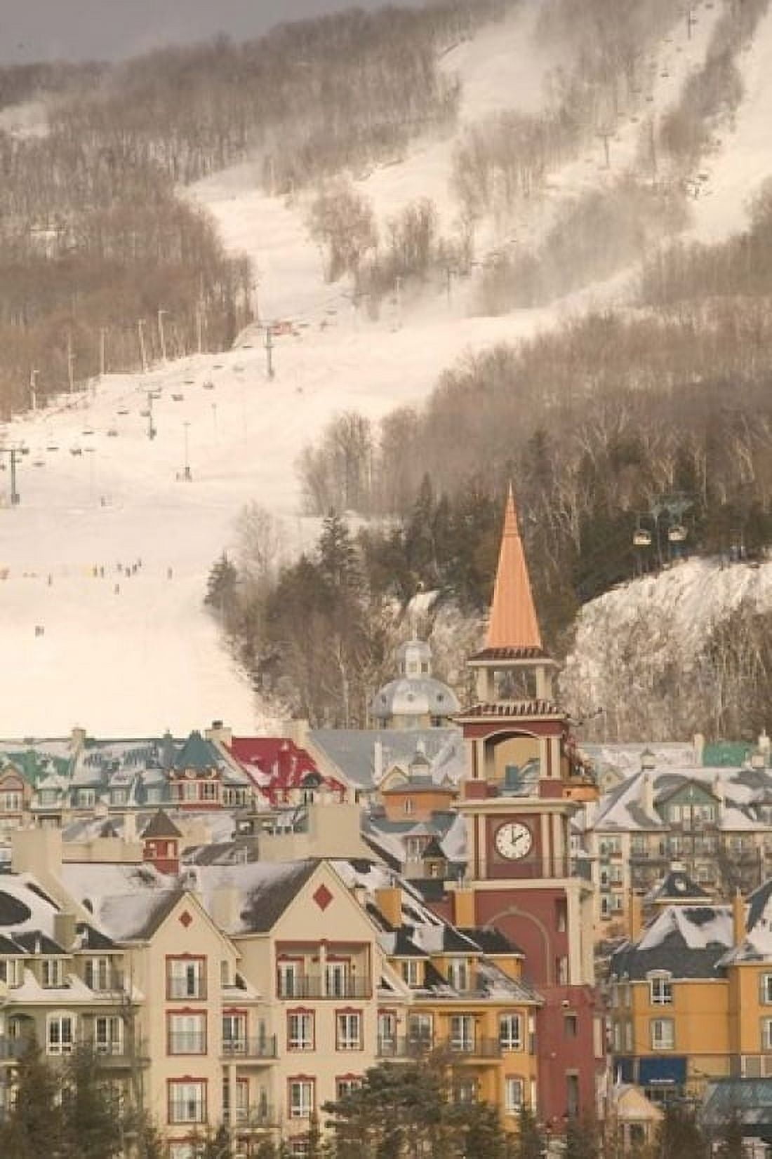 Mont Tremblant Ski Village Canvas Art - Walter Bibikow DanitaDelimont (24 x 36)