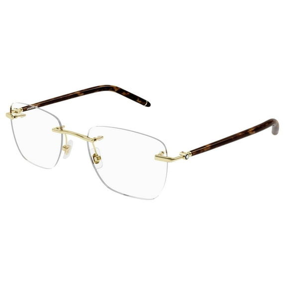 Sunglasses Montblanc MB 0274 O- 004 Gold / Transparent Havana