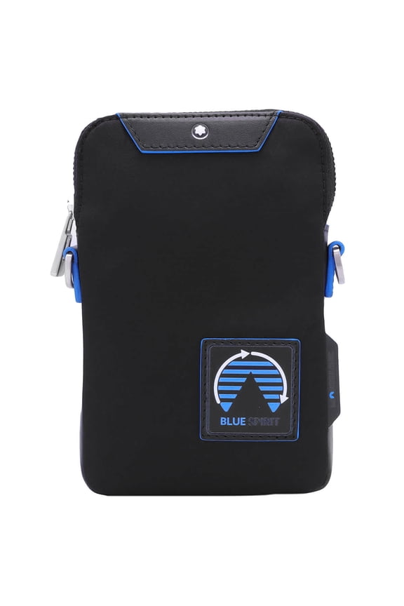 Black Polyamide Blue Spirit Mini Envelope Crossbody Bag