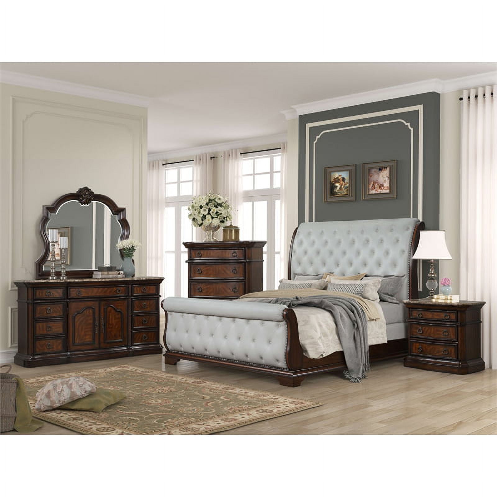 Montage King 6 Pc Tufted Upholstery Bedroom set made with Wood in ...