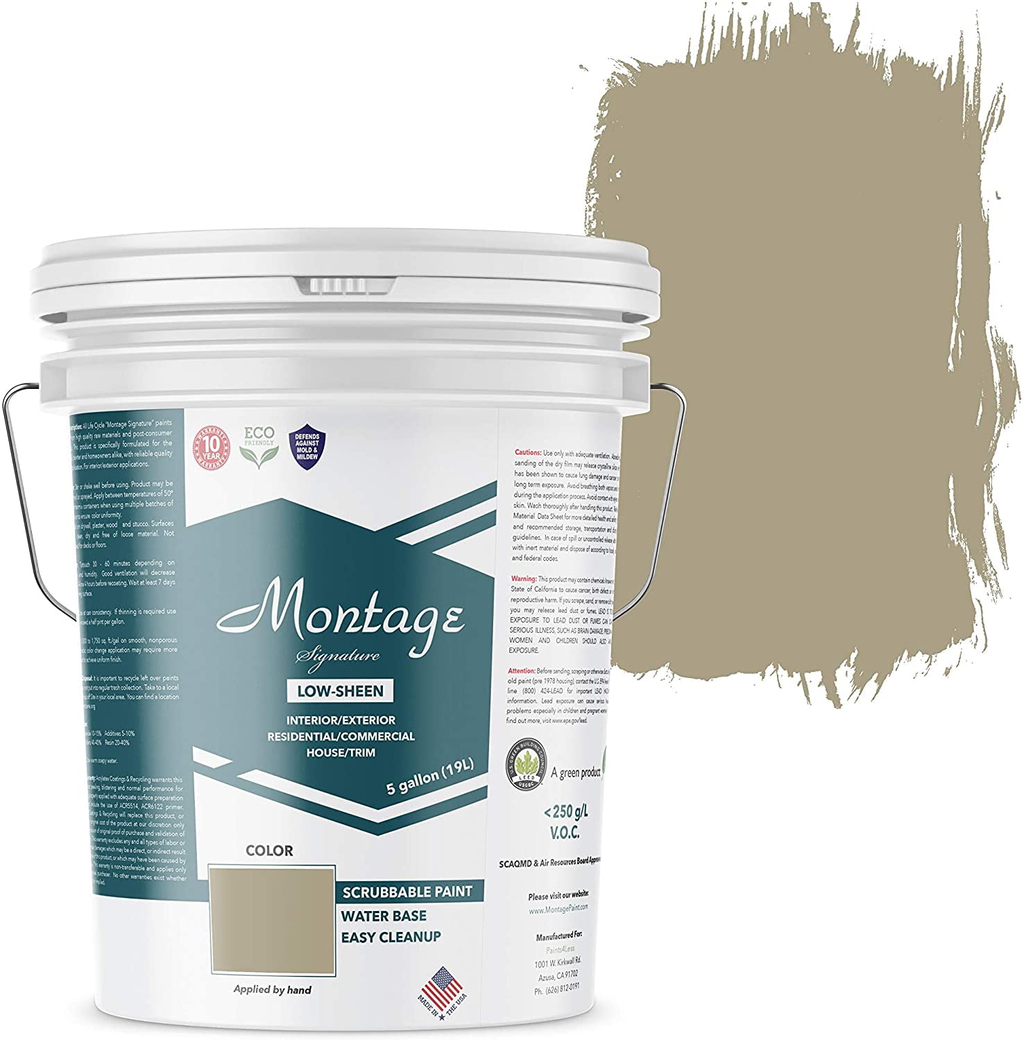 Montage Signature Interior/Exterior EcoFriendly Paint, Sage Low