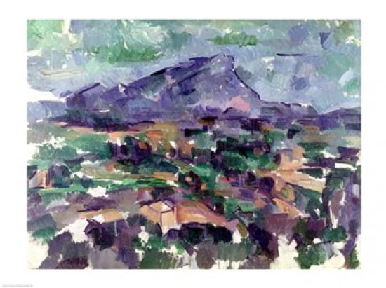 Montagne Sainte-Victoire Canvas Art - Paul Cezanne (24 x 18)